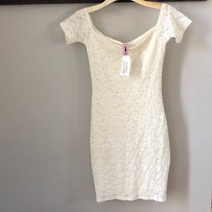 Ivory lace dress